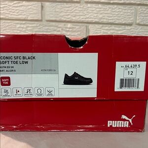 PUMA Men's Iconic Black Sneakers